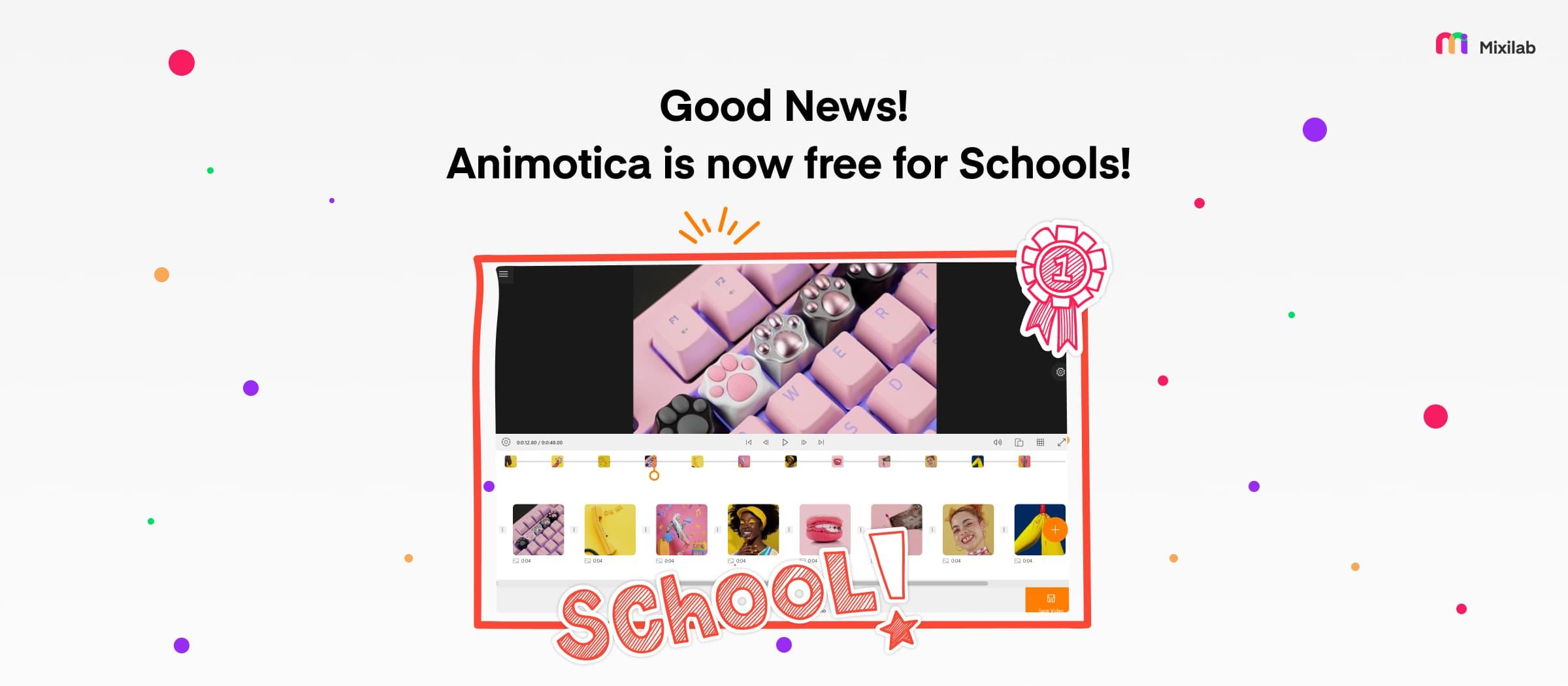 Animotica PRO Is Officially Free For Educational Institutions