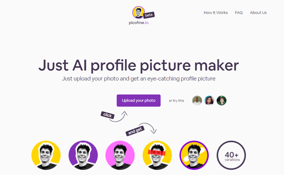 Say Goodbye to Boring Profile Pictures Picofme.io by Mixilab Mixilab